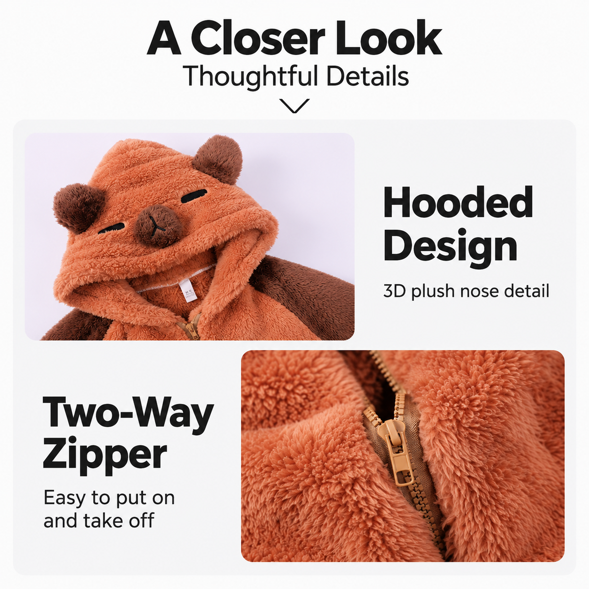 Cozy Plush Animal Onesie