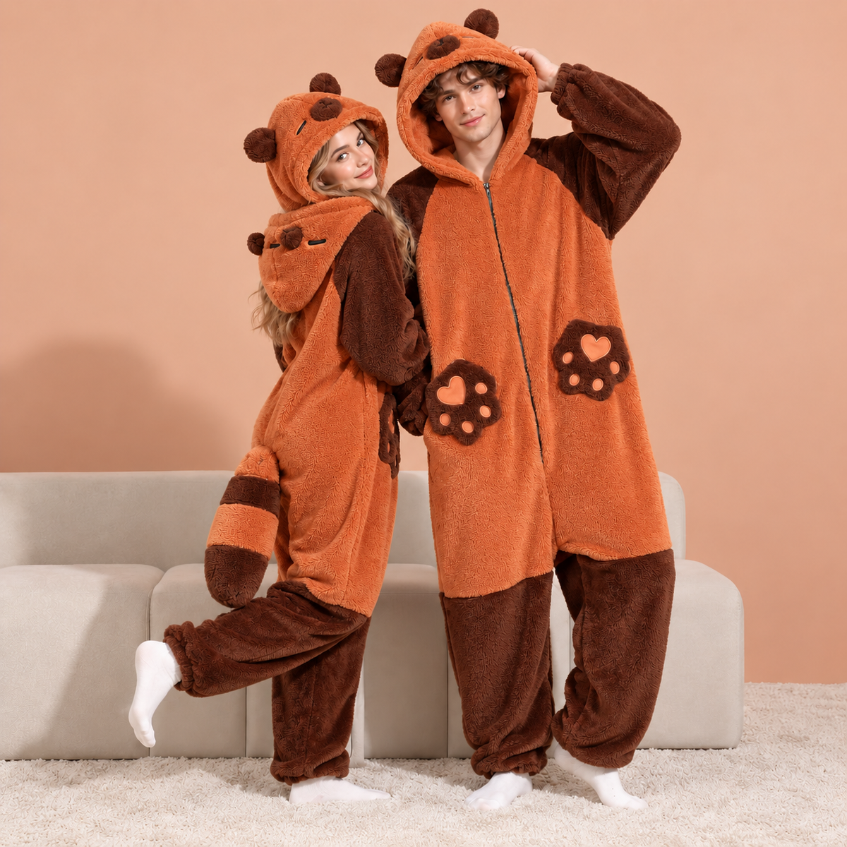 Cozy Plush Animal Onesie